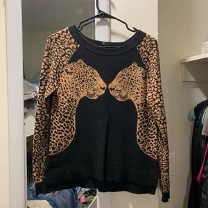 Black-Cheetah Sweater